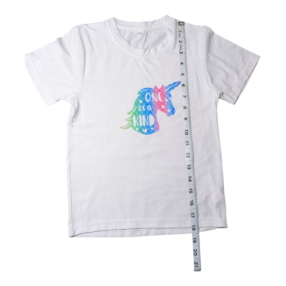 Set Of 3 Girls Shirts-Unicorns and Shark -Sz 6x Colorful Graphics Well Cared For - Picture 7 of 12
